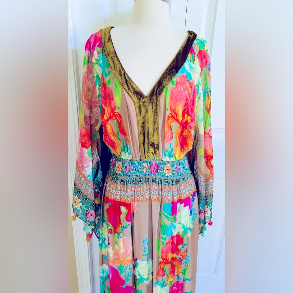 Aratta Silent Journey gorgeous bohemian maxi dress XL - Picture 3 of 13
